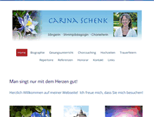 Tablet Screenshot of carinaschenk.de